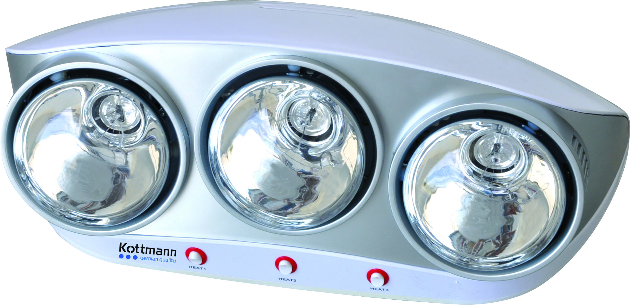 Đèn sưởi nhà tắm 3 bóng - dòng bạc (K3B-S)
